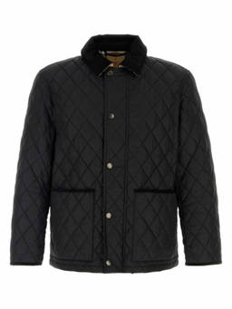 Burberry - Black Quilted Shirt Collar Jacket