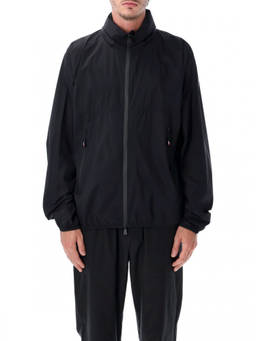 Moncler - Black Solid Mock Collar Jacket