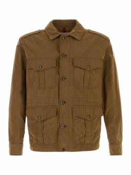 Moncler - Light Brown Shirt Collar Jacket