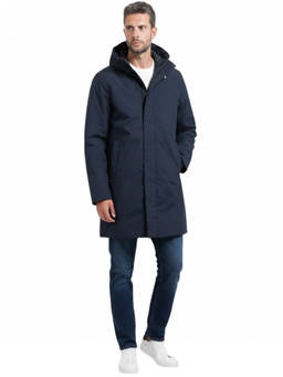 K-Way - Blue Hooded Parka Jacket