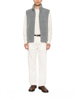 Herno - Grey Sleeveless Fleece Jacket
