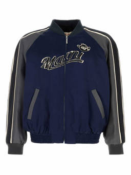 Marni - Navy Blue Logo Jacket