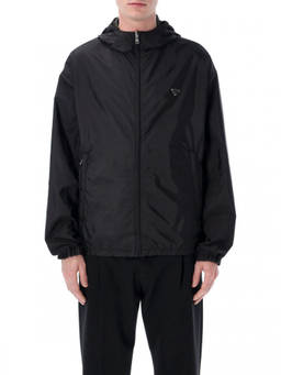 PRADA - Black Logo Reversible Jacket
