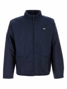 PRADA - Navy Blue Logo Jacket