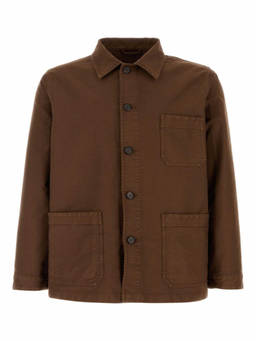 PRADA - Brown Shirt Collar Jacket