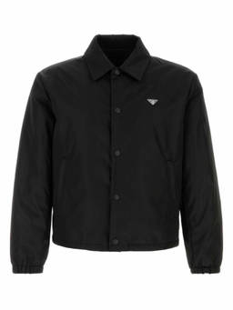 PRADA - Black Shirt Collar Jacket