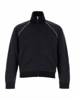 Gucci - Navy Blue Gg Nylon And Jersey Zip Jacket