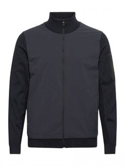 Boss - Navy Blue Zip-Up Bomber Jacket