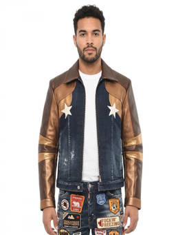 Dsquared2 - Navy Blue Shirt Collar Jacket