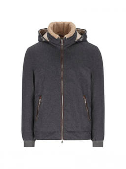 Brunello Cucinelli - Dark Grey Hood Jacket