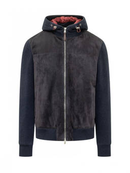 Brunello Cucinelli - Dark Blue Hood Jacket