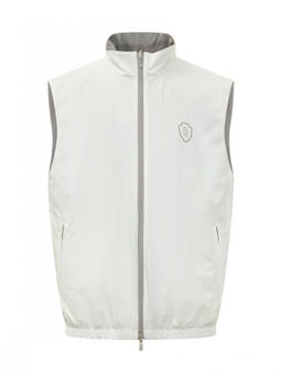 Brunello Cucinelli - White Mock Collar Jacket