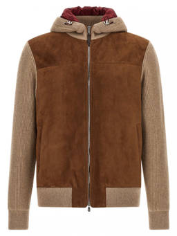 Brunello Cucinelli - Brown Hood Bomber Jacket