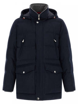 Brunello Cucinelli - Dark Blue Hood Jacket