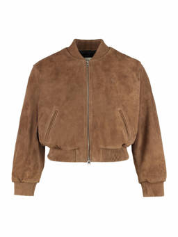AMI Paris - Brown Suede Bomber Jacket