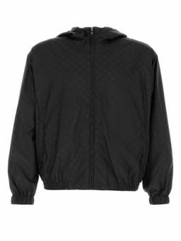Gucci - Black Gg Nylon Jacquard Jacket