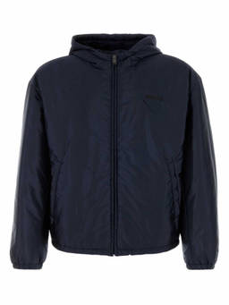 PRADA - Navy Blue Re-Nylon Padded Jacket