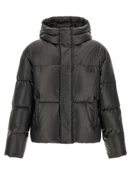MM6 Maison Margiela - Black Quilted Hood Jacket