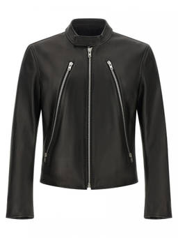 Maison Margiela - Black Solid Mandarin Collar Jacket