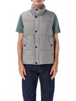Stone Island - Grey Quilted Sleeveless Jacket