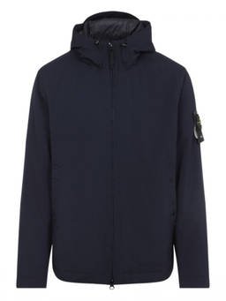 Stone Island - Navy Blue Solid Hood Jacket