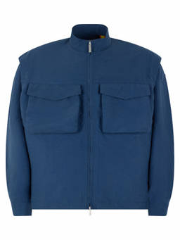 K-Way - Blue Mock Collar Jacket