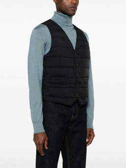 Herno - Black Panciotto Quilted Vest