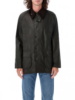 Barbour - Olive Green Corduroy Collar Jacket