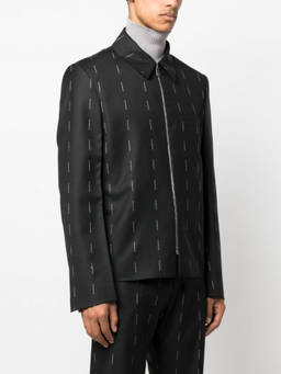 Givenchy - Black Logo Zipped Jacket
