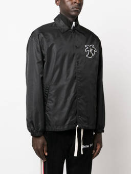 Palm Angels - Black Printed Coach Jacket