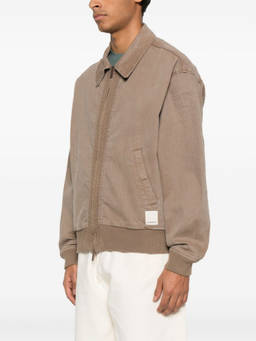 EMPORIO ARMANI - Brown Long Sleeves Logo Jacket