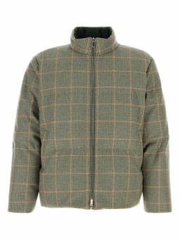 Thom Browne - Green Embroidered Wool Reversible Down Jacket