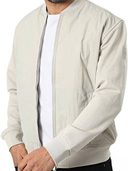 Boss - Grey Regular Fit Zip Up Jacket