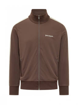 Palm Angels - Brown Solid Mock Collar Jacket