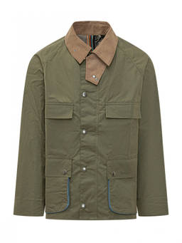 Barbour - Green Solid Shirt Collar Jacket