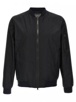 Herno - Black Solid Polyester Jacket
