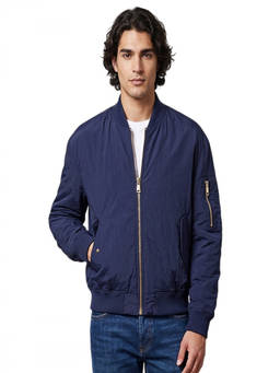 BALMAIN - Navy Blue Regular Jacket