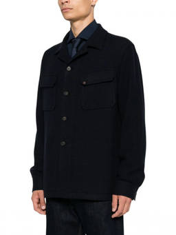 Tagliatore - Dark Navy Shirt Collar Jacket