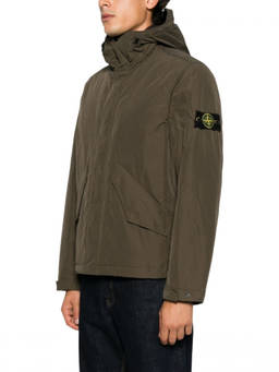 Stone Island - Brown Logo Hood Jacket