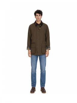Barbour - Brown Solid Shirt Collar Jacket
