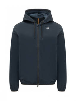 K-Way - Dark Blue Solid Hood Jacket