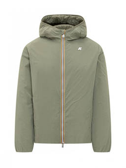 K-Way - Green Solid Hood Jacket