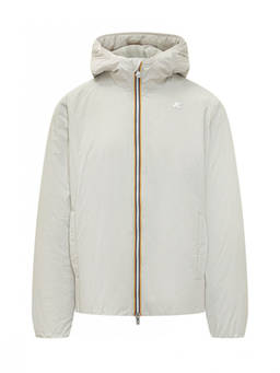 K-Way - Beige Solid Hood Jacket