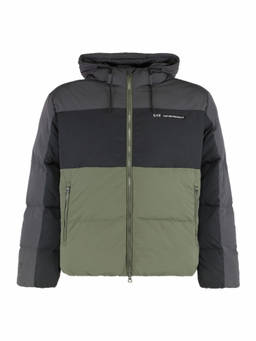 EA7 Emporio Armani - Multi-Color Color Block Hood Jacket