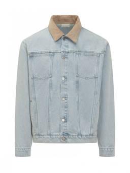 Drole De Monsieur - Light Blue Solid Shirt Collar Jacket
