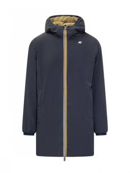 K-Way - Dark Blue Solid Hood Jacket