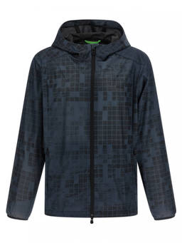Boss - Blue Printed Hood Jacket