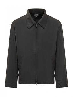 Y-3 - Black Solid Shirt Collar Jacket