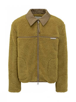 AMI Paris - Green Textured Shirt Collar Jacket