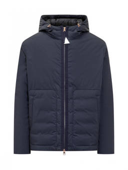 Moncler - Dark Blue Solid Hood Jacket